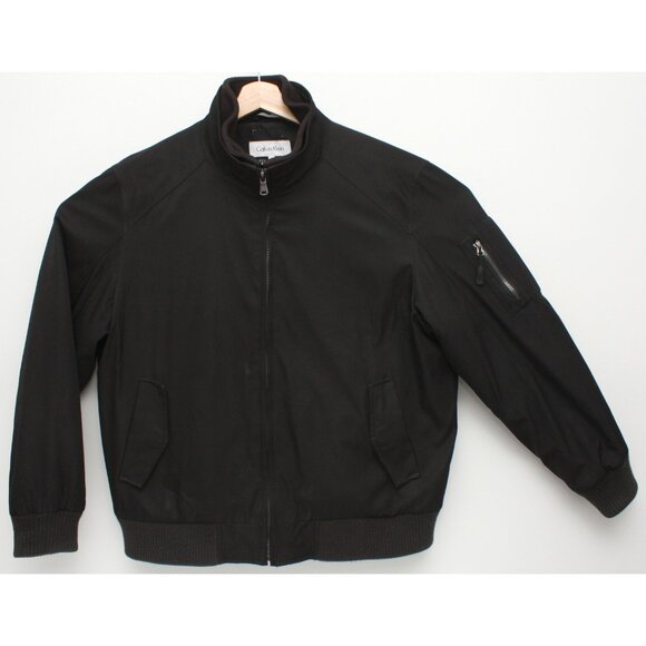 Calvin Klein Men's Black Full Zip Double Closure Jacket Large - Picture 3 of 6